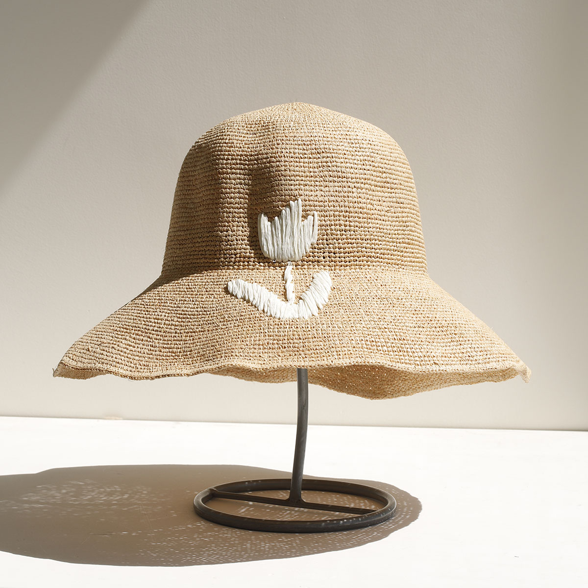 Bucket Hat Straw - 2026 Natural Raffia Hand-woven Sun Hat