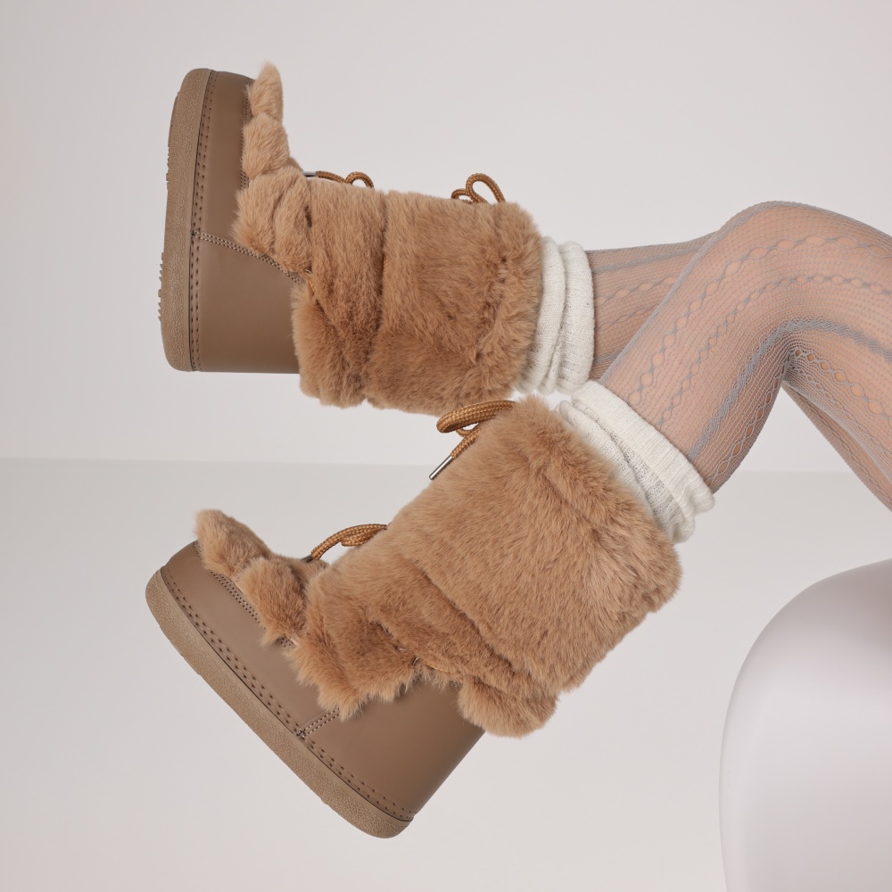 Furry Boots For Women Round To - Espadrille Slip On ulasan dan harga