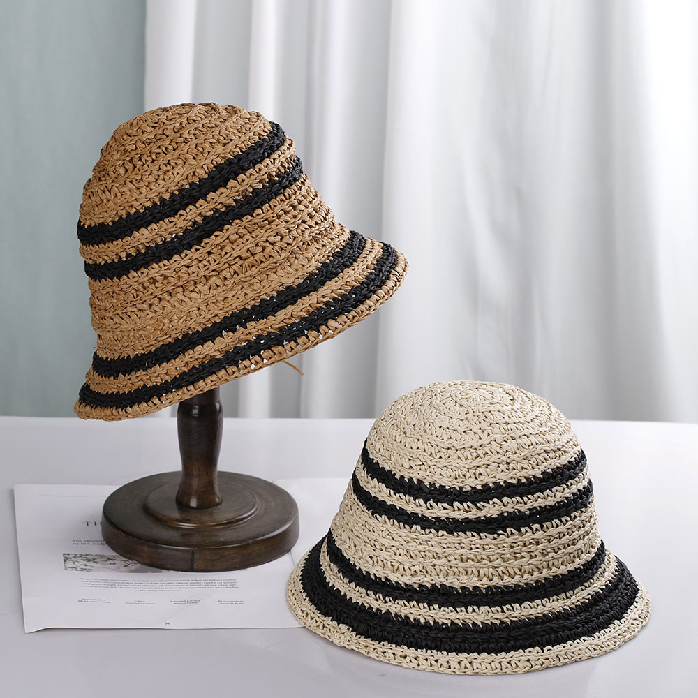 women's beach hat Bucket hat w - Bucket Hat Straw ulasan dan harga