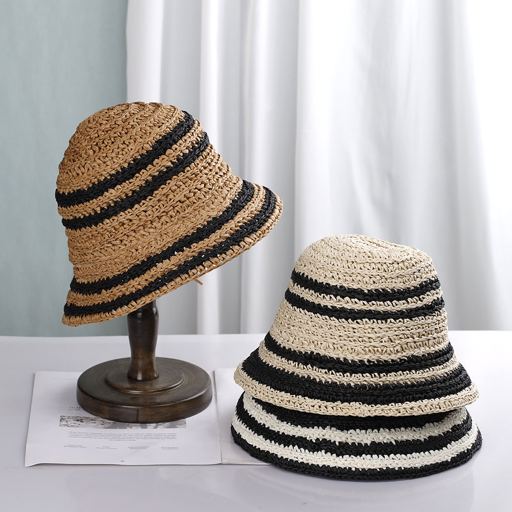 women's beach hat Bucket hat w - Bucket Hat Straw ulasan dan harga
