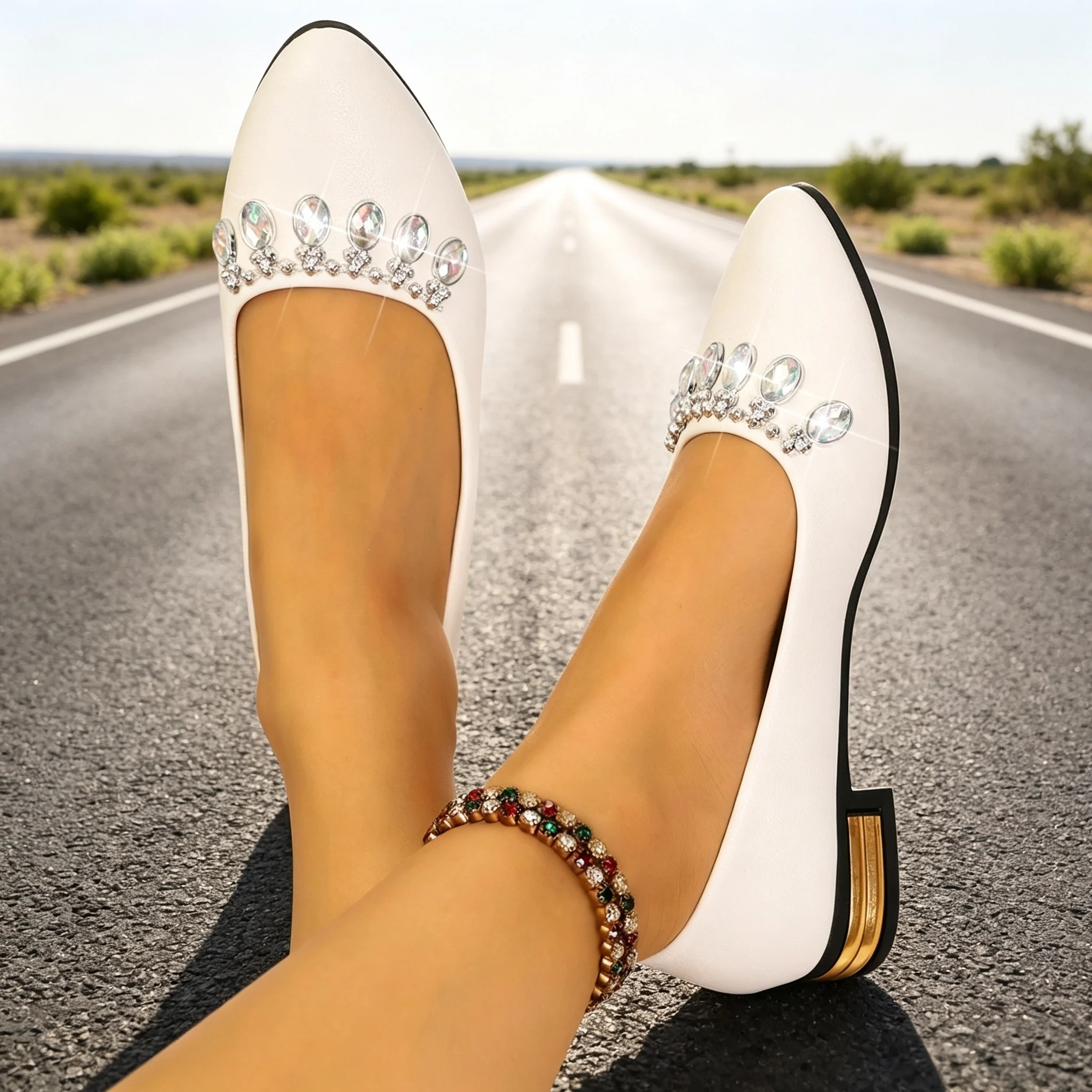 Women Flats Pointed Toe Ballet - Espadrille Slip On ulasan dan harga