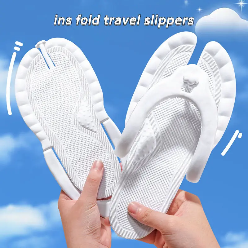 Compact Travel Slippers Women  - Flip Flop Leather Men ulasan dan harga
