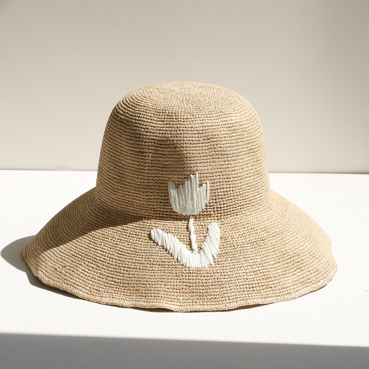 2026 Natural Raffia Hand-woven - Bucket Hat Straw ulasan dan harga